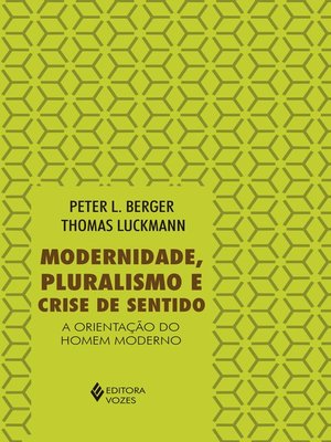 cover image of Modernidade, pluralismo e crise de sentido